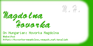 magdolna hovorka business card